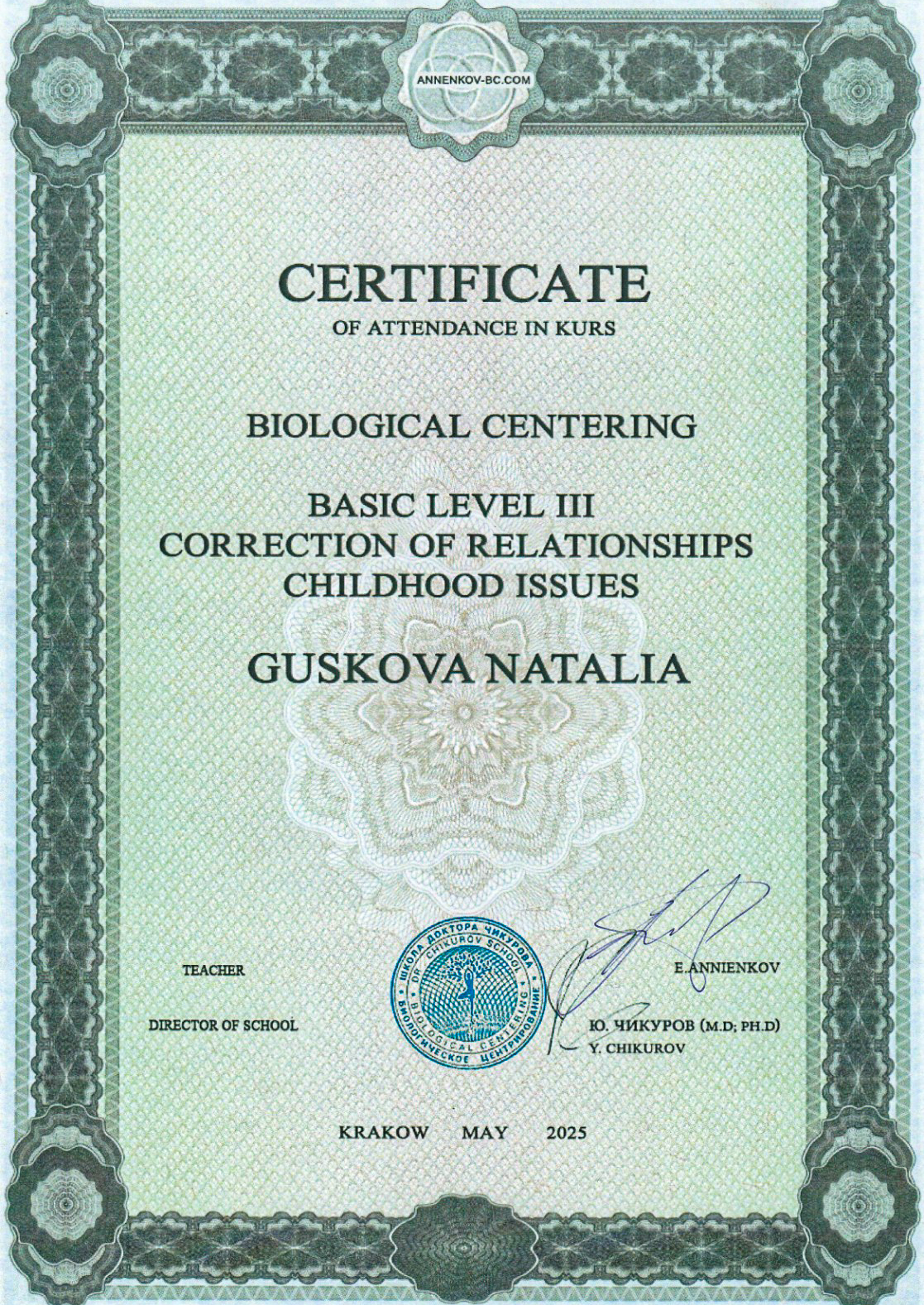 Сертификат 3
